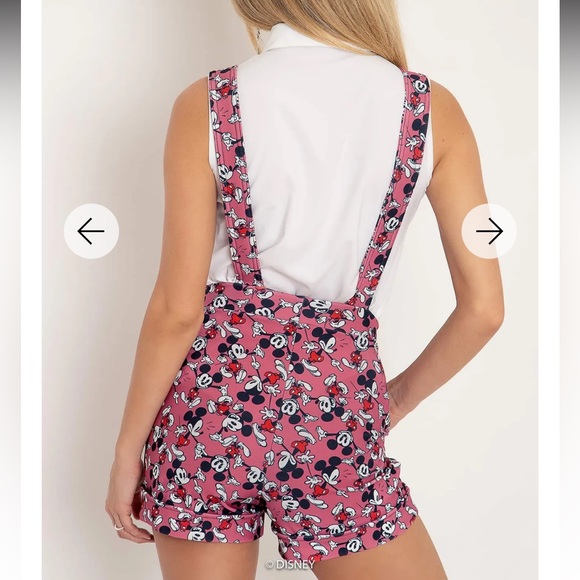 MICKEY MOUSE PINK OVERALLS SHORT NWT BLACKMILK BM SIZE SMALL DISNEY MICKEY MOUSE - Picture 5 of 12